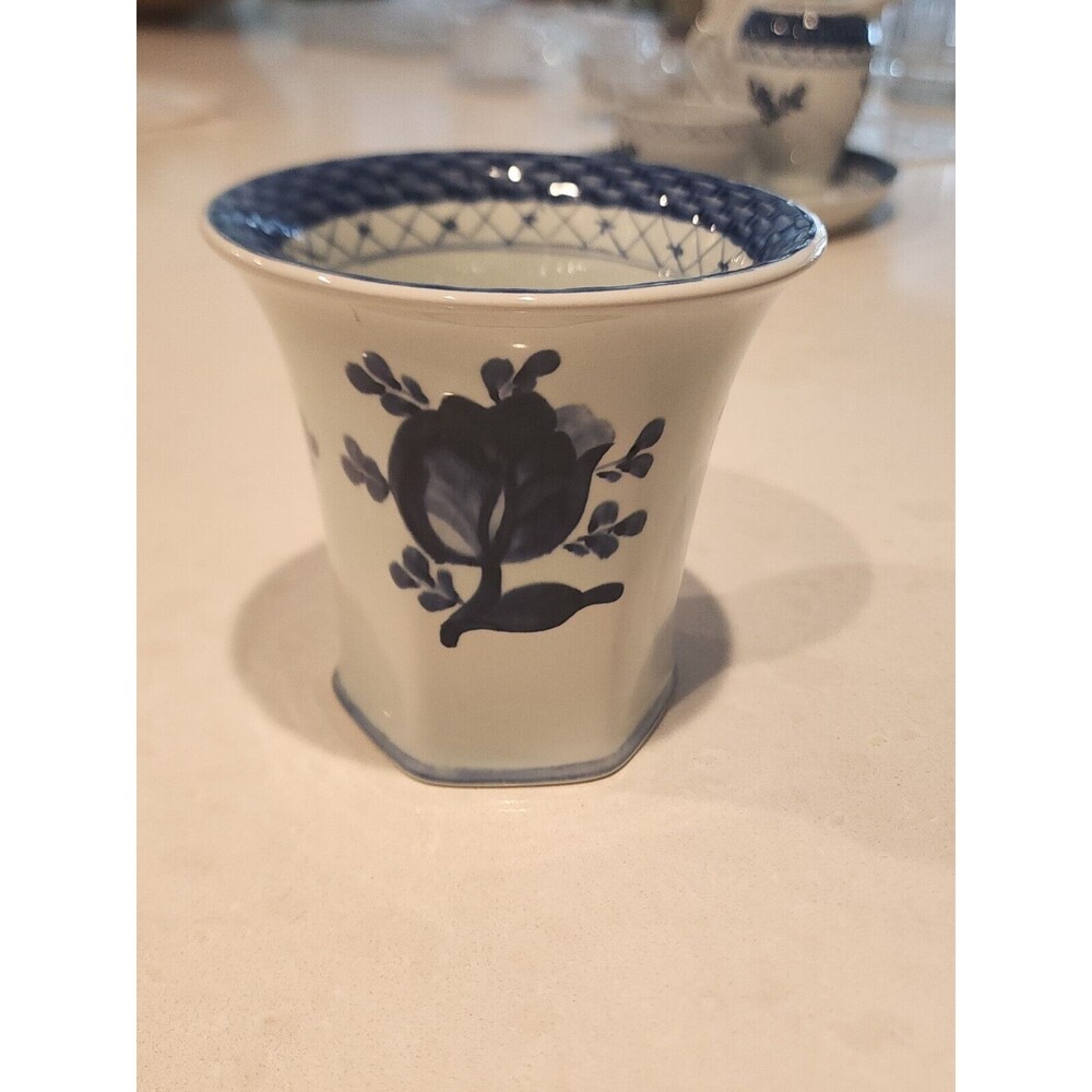 Vintage Royal Copenhagen Blue Flower 4” Vase Denmark